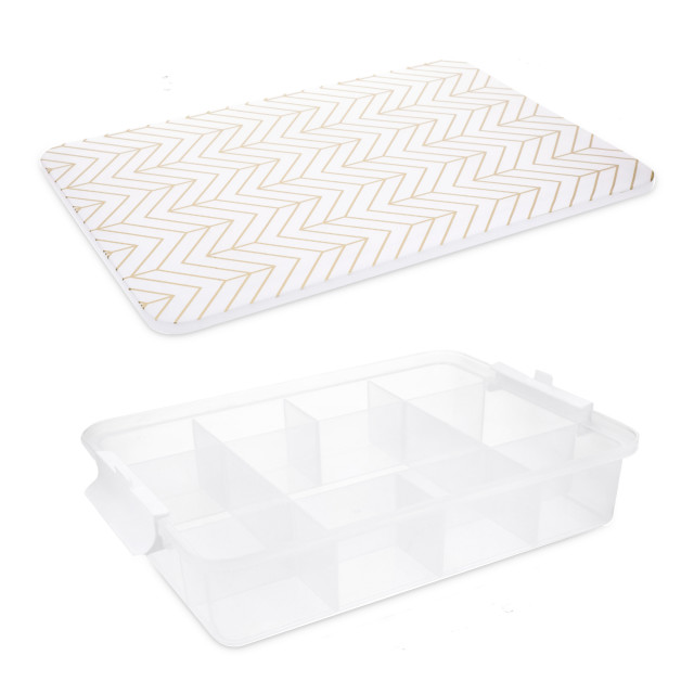 Farberware SnackleBox Patterned 11-Compartment Box & Board