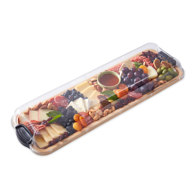 Farberware Build-a-Board Bamboo Long Rectangular Platter