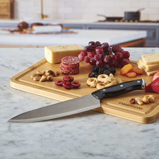 Farberware SnackleBox 7-Compartment Bamboo Box & Board