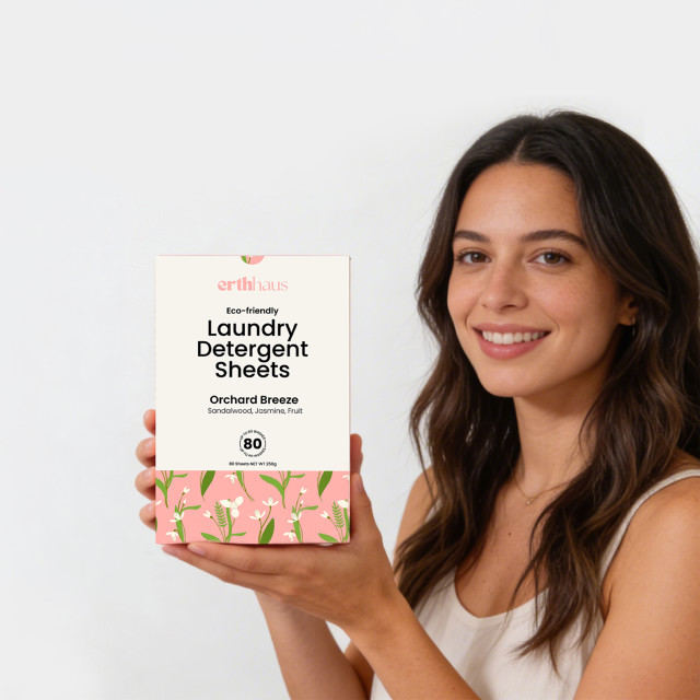 Erthhaus Eco-Friendly Orchard Breeze Laundry Detergent Sheets, 80-Piece