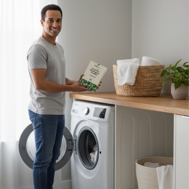 Erthhaus Eco-Friendly Forest Breeze Laundry Detergent Sheets, 80-Piece