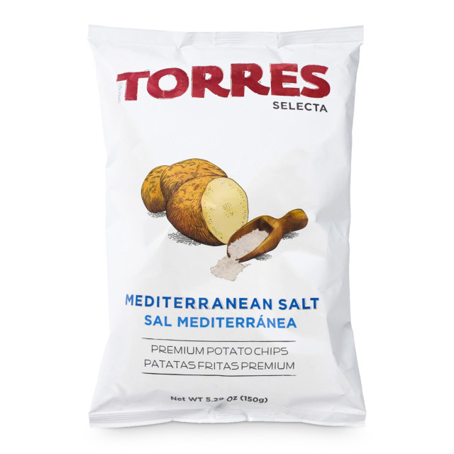 Torres Selecta Mediterranean Sea Salt Potato Chips - 150g