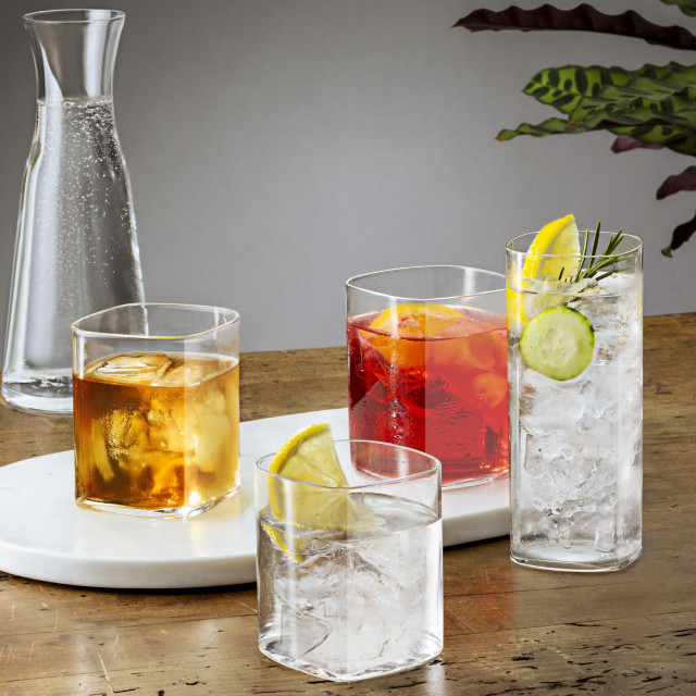 Luigi Bormioli Top Class Square Tumblers, Set of 6