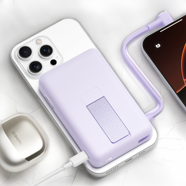 Xiaomi 10000mAh Magnetic Power Bank with Built-in Stand - Purple