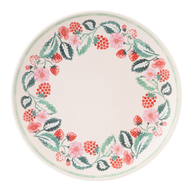 Cath Kidston Raspberry Melamine Dinner Plates, Set of 4