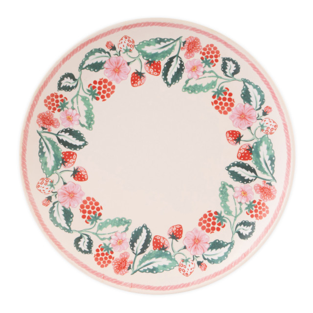 Cath Kidston Raspberry Melamine Dinner Plates, Set of 4