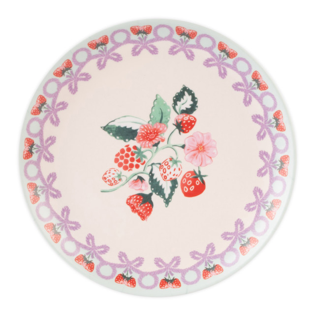 Cath Kidston Raspberry Melamine Side Plates, Set of 4