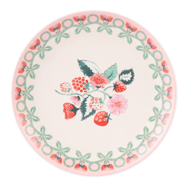 Cath Kidston Raspberry Melamine Side Plates, Set of 4