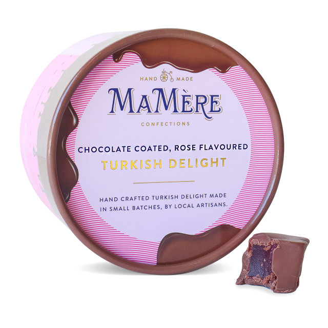 Ma Mere Confections Chocolate coated rose flavoured turkish delight