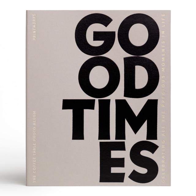 Printworks Good Times Blank Photo Album - Grey angle
