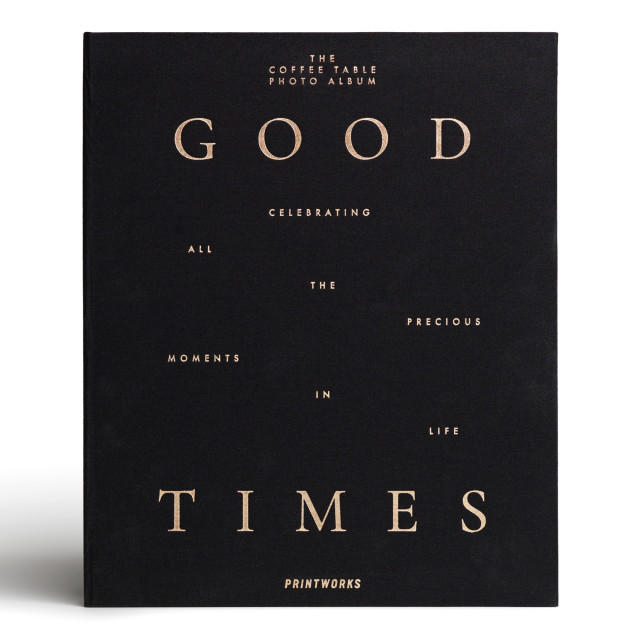 Printworks Good Times Blank Photo Album - Black angle