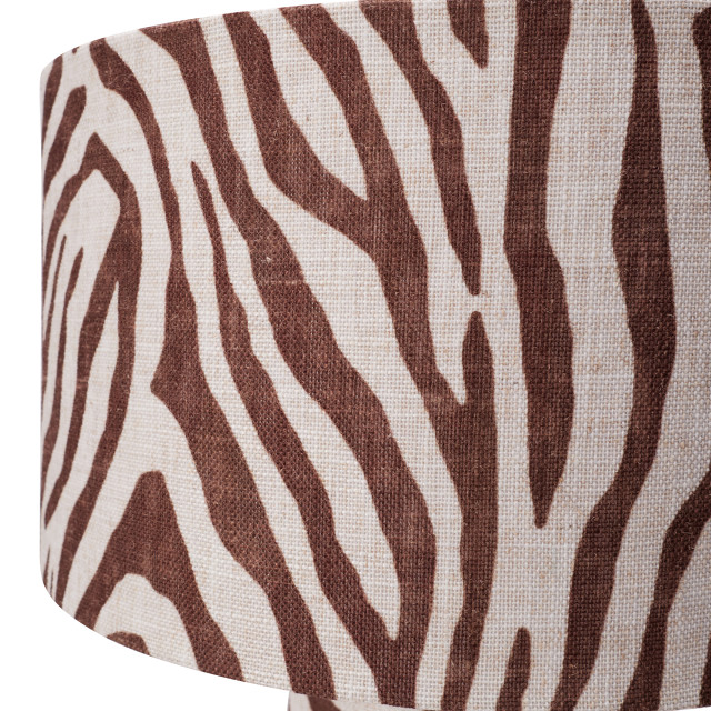 Humble & Mash Linen Zebra Table Lamp