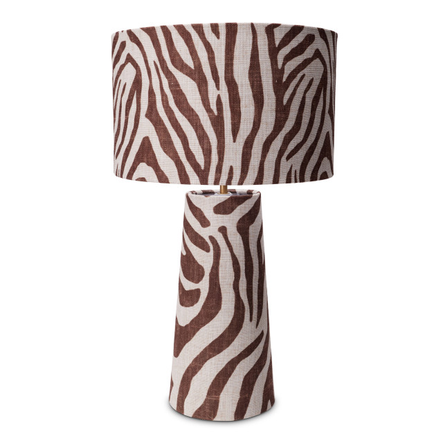 Humble & Mash Linen Zebra Table Lamp