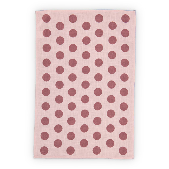 Tavola Pink & Magenta Spot Tea Towel