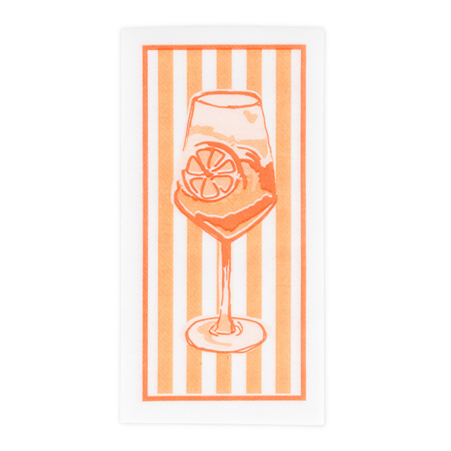 Tavola Aperol Spritz Slim Biodegradable Paper Napkins, Pack of 24