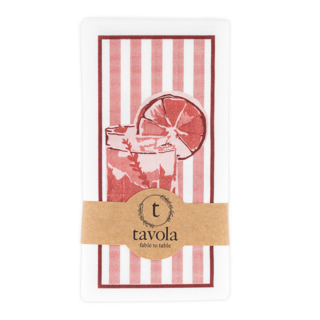 Tavola Negroni Slim Biodegradable Paper Napkins, Pack of 24