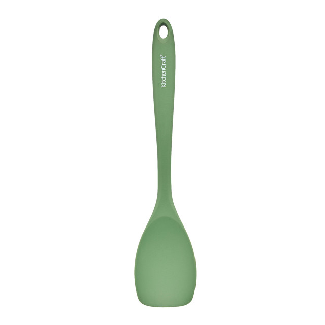 KitchenCraft Silicone Spoon Spatula, Non-Stick Safe and Heat-Resistant, 28cm