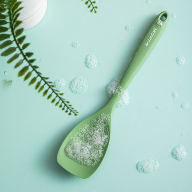 KitchenCraft Silicone Spoon Spatula, Non-Stick Safe and Heat-Resistant, 28cm