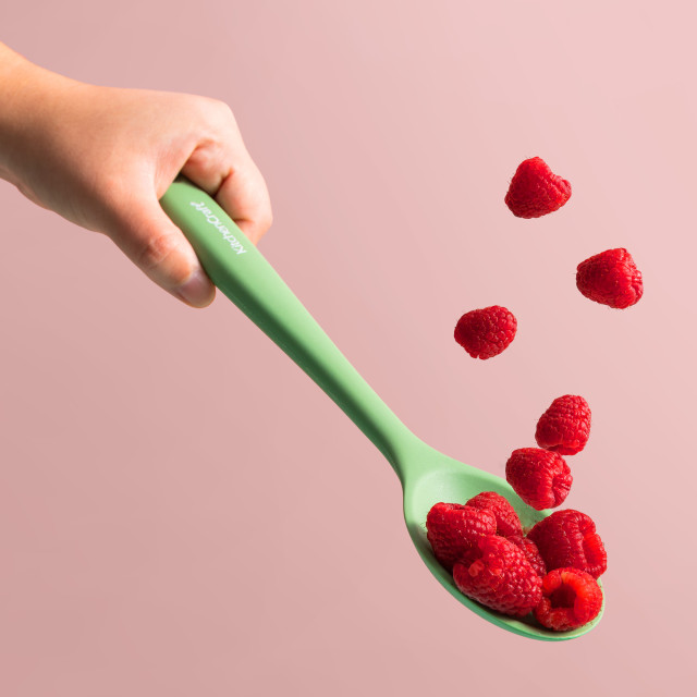 KitchenCraft Silicone Spoon, Non-Stick Safe and Heat-Resistant, 27cm