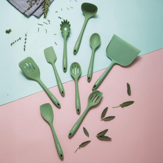 KitchenCraft Silicone Spoon, Non-Stick Safe and Heat-Resistant, 27cm