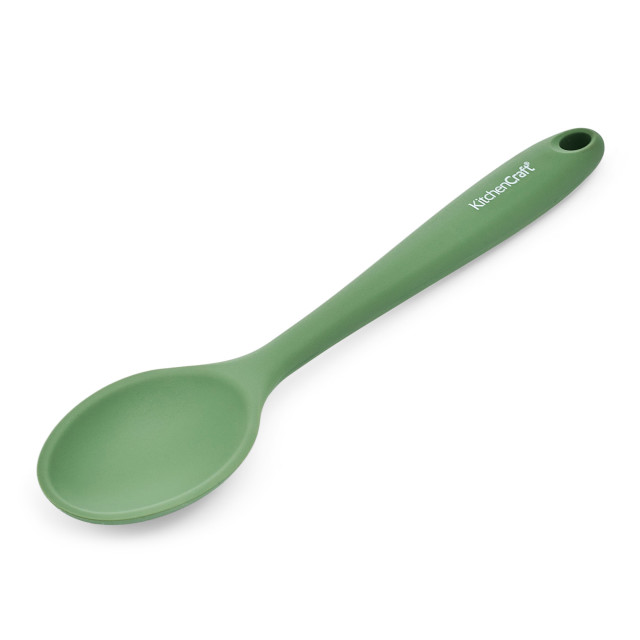 KitchenCraft Silicone Spoon, Non-Stick Safe and Heat-Resistant, 27cm