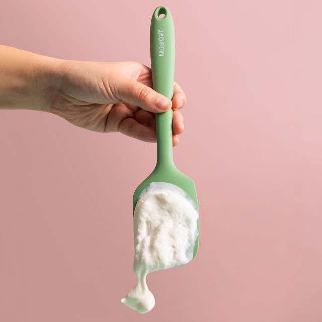 KitchenCraft Silicone Scraper Spatula, Non-Stick Safe and Heat-Resistant, 28cm