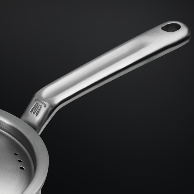 Wolstead Pro Steel Triply Stainless Steel Saucepan Set, 3-Piece