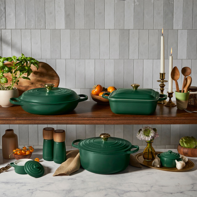 Le Creuset Foret Coupe Square Stoneware Dish, 23cm