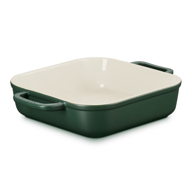 Le Creuset Foret Coupe Square Stoneware Dish, 23cm