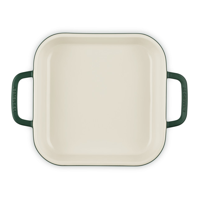 Le Creuset Foret Coupe Square Stoneware Dish, 23cm