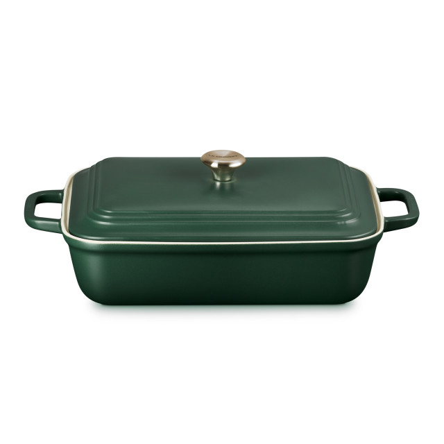 Le Creuset Foret Coupe Rectangular Stoneware Dish With Lid, 4L