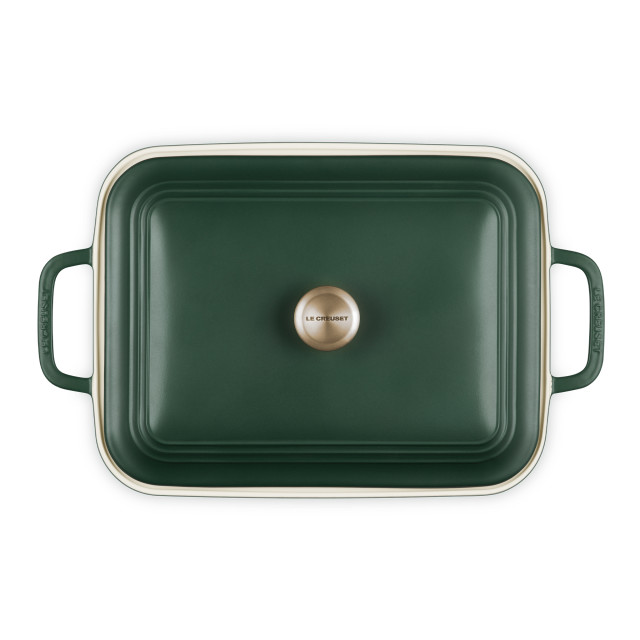 Le Creuset Foret Coupe Rectangular Stoneware Dish With Lid, 4L