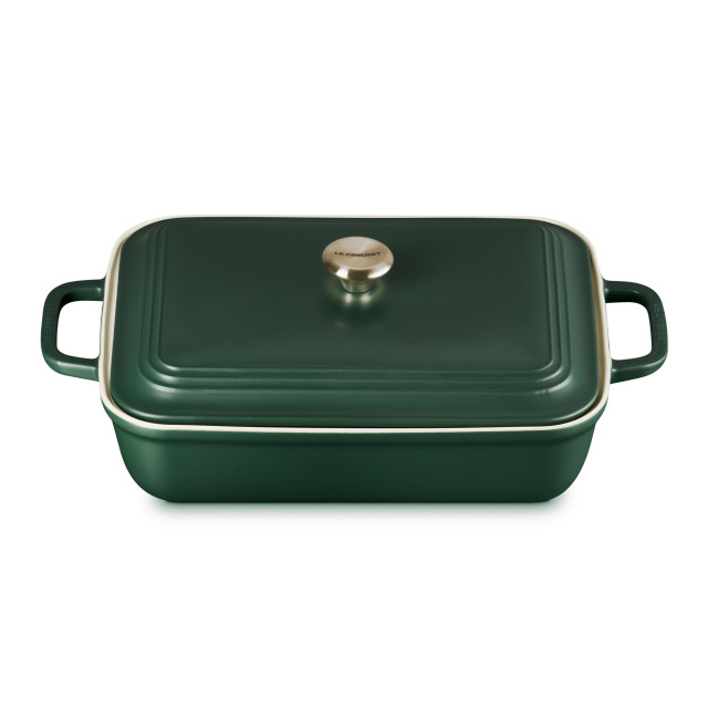 Le Creuset Foret Coupe Rectangular Stoneware Dish With Lid, 4L
