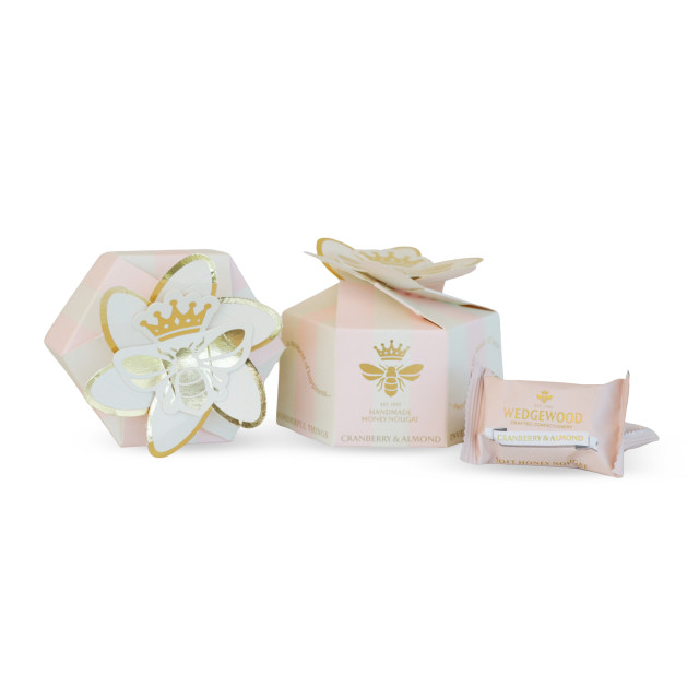 Wedgewood Daisy and Bee Cranberry and Almond Nougat Bon Bons, 60g
