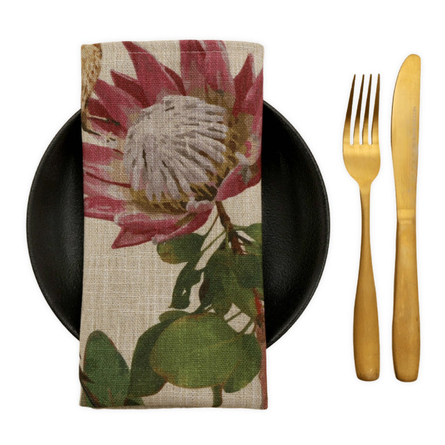 DSA Sugarbird Protea Napkins, Set of 6