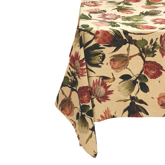 DSA Sugarbird Protea Tablecloth - 10-Seater
