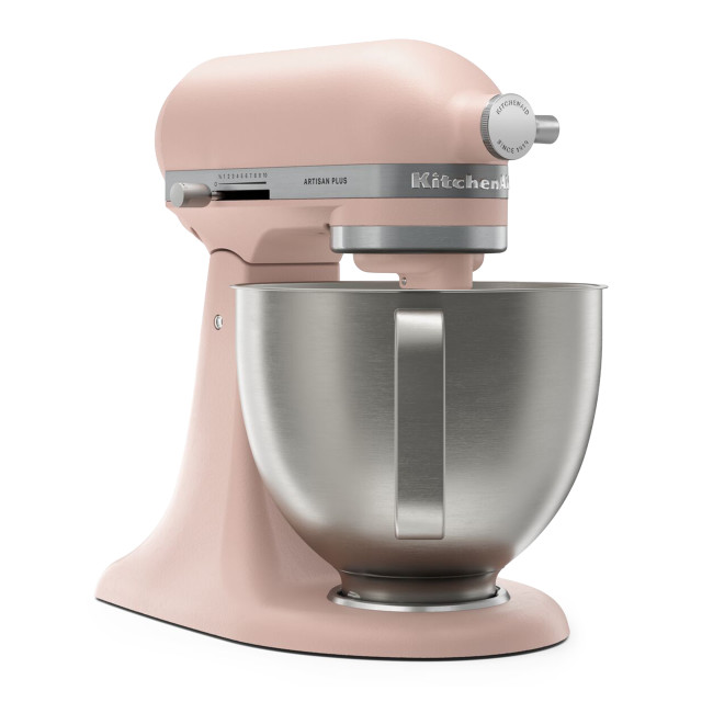 KitchenAid Artisan Plus 4.7L Tilt-Head Stand Mixer - Feather Pink