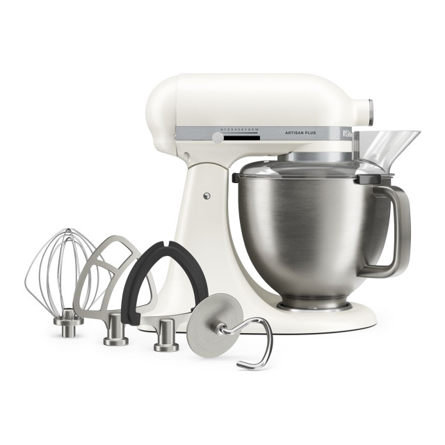 KitchenAid Artisan Plus 4.7L Tilt-Head Stand Mixer - Porcelain White