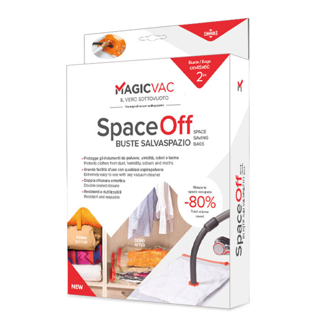 MagicVac Space Off Space-Saving Bags, Pack of 2 - 45cm x 60cm