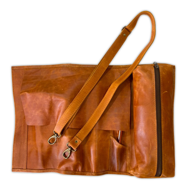 Karo Collective Beaumont Copper Cocktail Kit with Leather Roll