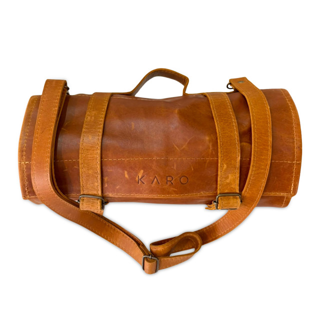 Karo Collective Beaumont Copper Cocktail Kit with Leather Roll