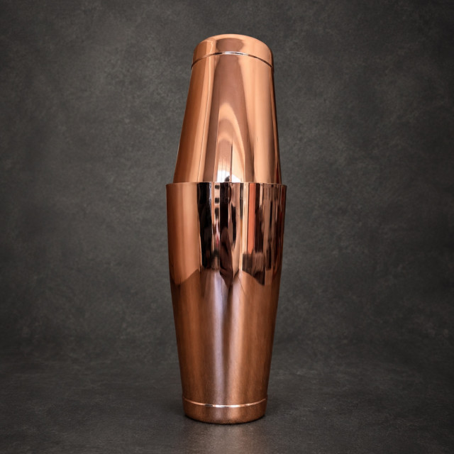 Karo Collective Beaumont Copper Cocktail Kit with Leather Roll