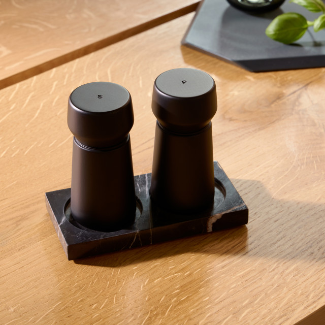 Crushgrind Amsterdam Grinders, Set of 2 - Black Beech