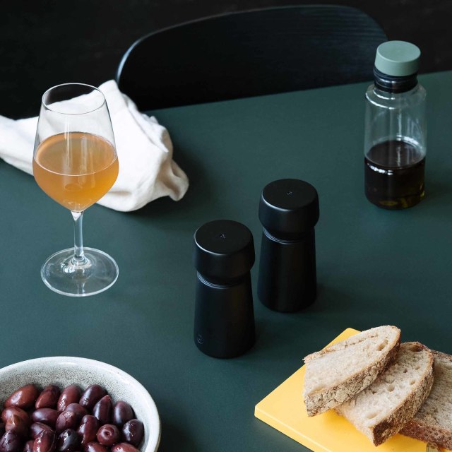 Crushgrind Amsterdam Grinders, Set of 2 - Black Beech