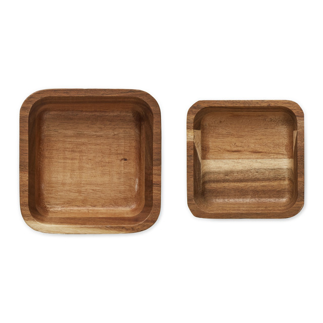 My Butchers Block Acacia Wooden Bowls, Set of 2