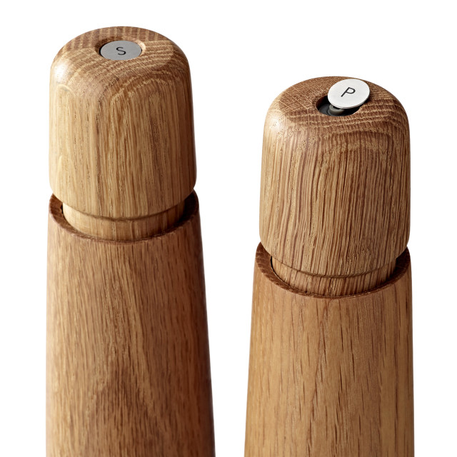 Crushgrind Stockholm Oak Salt or Pepper Grinder, Set of 2