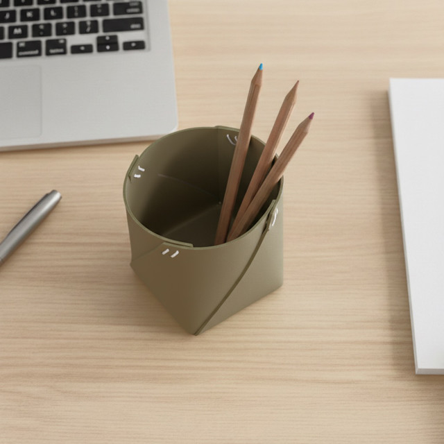 Vacavaliente Pencil Holder - Olive