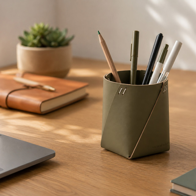 Vacavaliente Pencil Holder - Olive