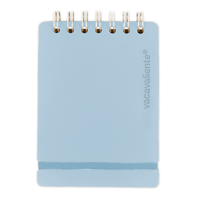 Vacavaliente Studio A6 Plain Wire Notepad - Baby Blue