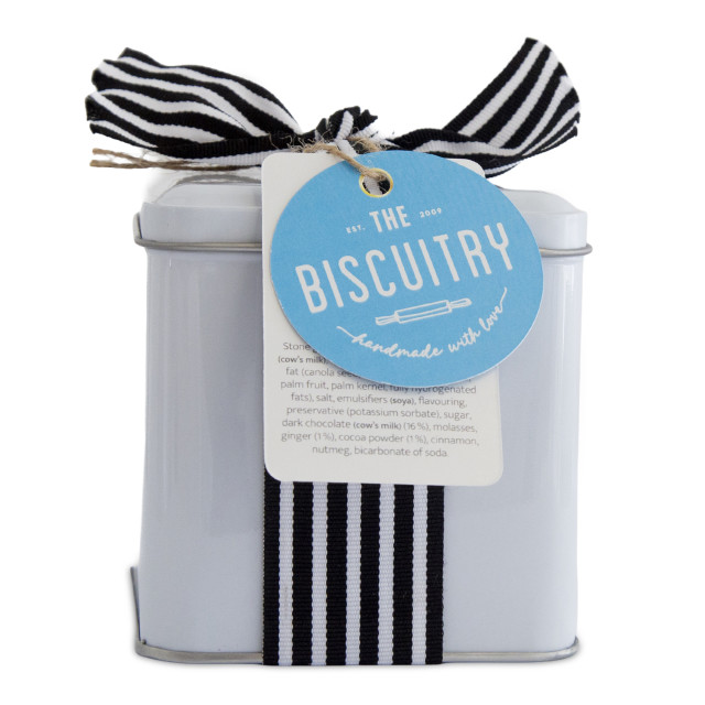 The Biscuitry Luxury Chocolate Ginger Biscuit Gift Tin